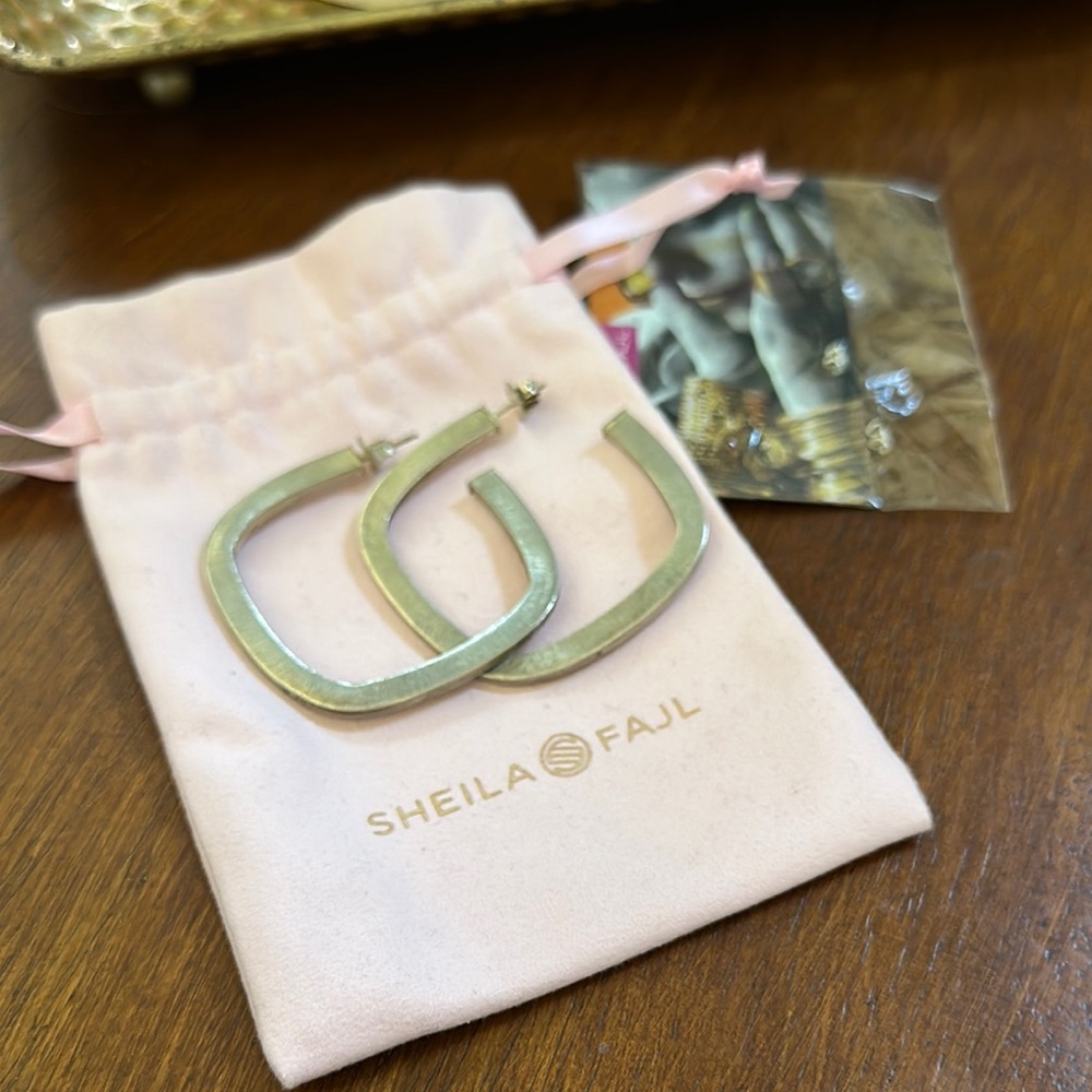 Sheila Fajl silver hoop earrings
